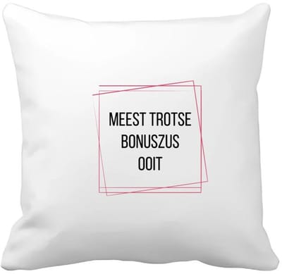 Akyol - meest trotse bonuszus ooit Kussen hoes - Zus - trotse bonuszus - verjaardagscadeau - verjaardag - cadeau - cadeautje voor zus - zus artikelen - kado - geschenk - gift - 40 bij 40 cm
