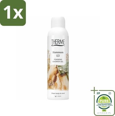 1 x Therme - Hammam - Schuimende Douchegel - Verfrissend - Verzorgend - 200ml - Therme Hamam - Douchegel - Schuimdouche - Wellness - Ontspanning