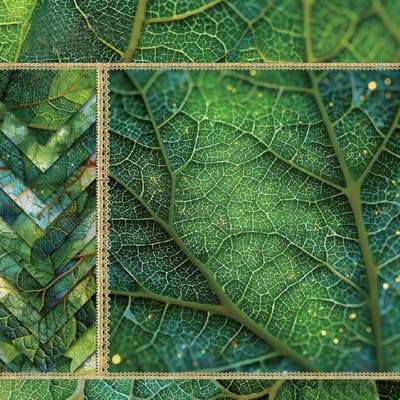 24 vellen, 15,2 x 15,2 cm, natuurlijk elegant designpapier voor scrapbooking en origami, knutselpapier met natuurinspiratie, decoupage papier voor meubels (natuurbladeren, 15,2 x