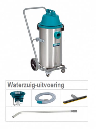 Wetrok Duovac 34 Nat – Professionele Waterzuiger – RVS Ketel – 850W – Industriële Waterzuiger