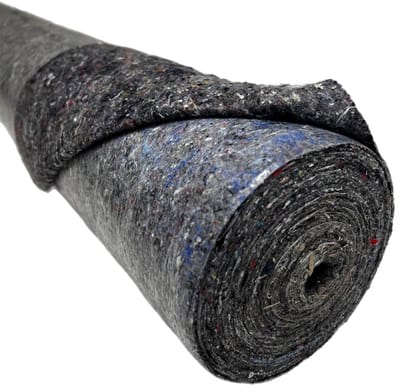 Beschermende Fleece - Afdekfolie Vloer - Klus Bescherming - Antislip Onderkant - 4x 1m x 50m - Grijs