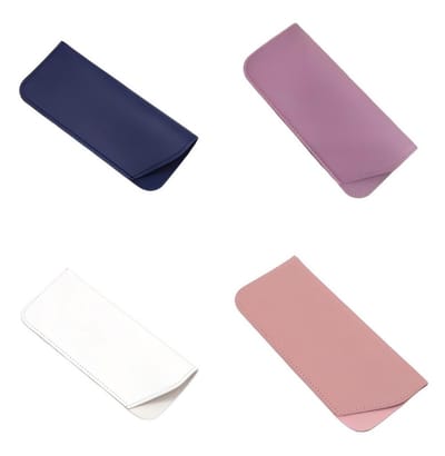 Set van 4 Opbergetuis voor brillen — 175 mm x 75 mm — Opbergzakjes — Brillenkokers — Eenvoudige, draagbare en stofvrije etuis — Brillenhoesjes — Beschermhoesjes en -kokers voor zonnebrillen — Opbergzakken voor brillen — Beschermkokers voor brillen