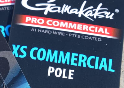 Gamakatsu XS Commercial Pole Barbless Onderlijnen H16 0.15mm 20cm