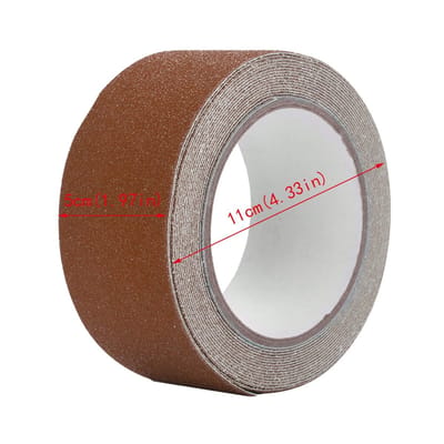 Dailygoods- Antisliptape 5M x 5cm - PVC - Slijtvast - Antislip - Waterdicht - Veiligheidsdecoratie voor Trappen/Vloeren - Antislipband