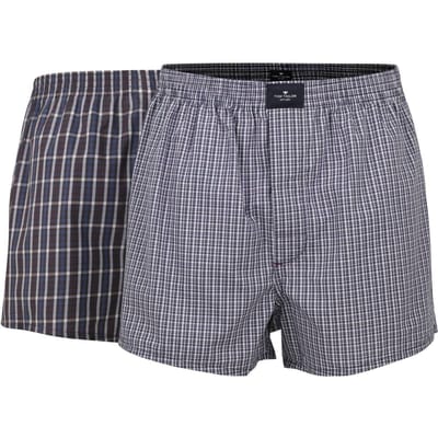 Tom Tailor Boxershorts 2Stuks Pack Geweven Boxershorts