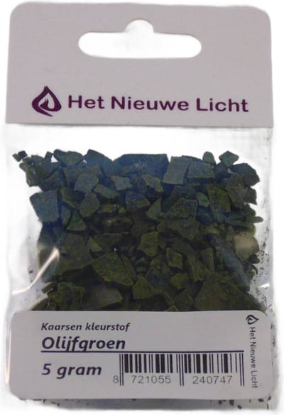 Het Nieuwe Licht ® - Kaarsen kleurstof - OLIJF GROEN - 5 gram