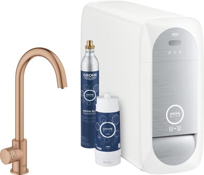 GROHE Blue Home Mono Starterkit - Keukenkraan met koeler, filter en CO2 - WIFI en Bluetooth