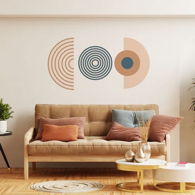 Vooraf gelijmd vliesbehang met gigantische muurschilderingen - ETNISCHE MUURSCHILDERING - 165x90cm