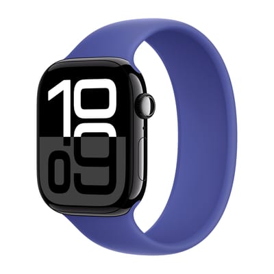 Siliconen solobandje voor de Apple Watch | 44/45/46/49 mm - Maat 1 - Ultramarine