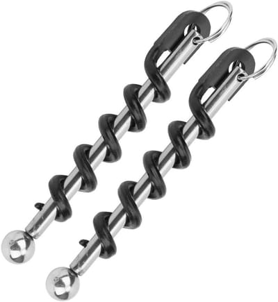 Draagbare RVS Flesopener met Kurkentrekker en Ergonomisch Handvat voor Buitenactiviteiten, Perfect voor Picknicks en Kamperen