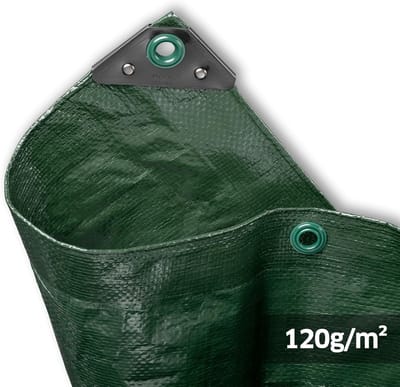 Afdekzeil - Beschermend zeil - Tuin bescherming - UV-bestendig en waterdicht - 6 x 8 meter - Groen