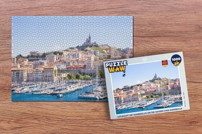 Puzzel Haven - Marseille - Boten - Legpuzzel - Puzzel 1000 stukjes volwassenen
