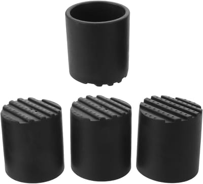 Ladder Voetbeschermers - Rubber Bumper Pads - Vloer Beschermen - Verbeterde Grip - 4 Stuks - Zwart