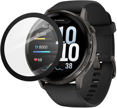Strap-it Screenprotector - 45mm met One-Click Tool – geschikt voor Garmin Venu 4 (45mm) – bubbelvrij, krasbestendig, eenvoudige montage – Transparant