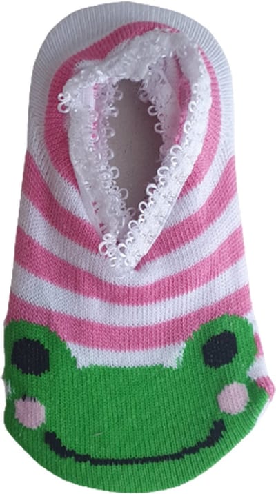 Antislip sokjes - veilig - leren lopen - baby - kinderen - kikker -9-15 cm -6-12 maand