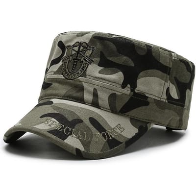 Camouflage Militaire Mode Platte Top Koreaanse Stijl Trendy Outdoor Sport Herfst Winter Honkbalpet Zonnehoed Adjustable black