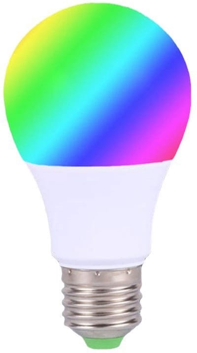 RGB LED-lamp, 220V, meerkleurige lamp, afstandsbediening, slim RGB 5W wit licht E27.