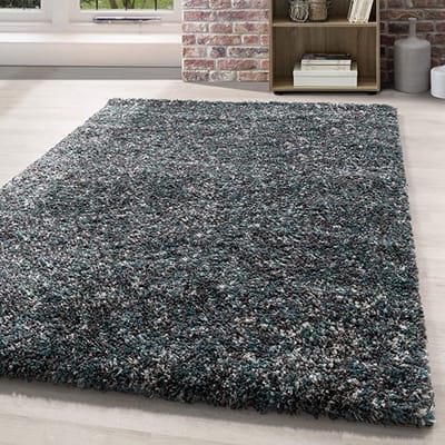 Flycarpets Lorium Vloerkleed - Blauw / Grijs / Crème - Hoogpolig - 280x380 cm