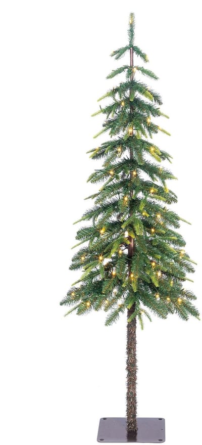 Black Box Trees Lodge Kunstkerstboom met Verlichting en Timer- en Dimfunctie - H155 x Ø48 cm - Groen