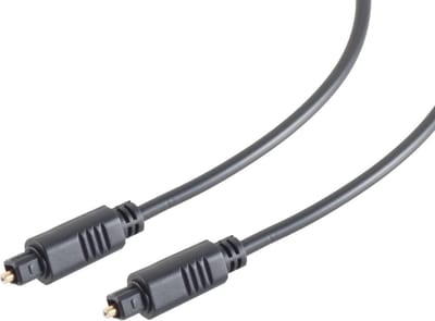 Kash S-Conn 69004-3.0 Toslink Digitale audio Aansluitkabel [1x Toslink-stekker (ODT) - 1x Toslink-stekker (ODT)] 3 m Zwart Vergulde steekcontacten
