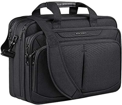 Laptoptas - Aktetas Computertas - Zakelijk Reizen - Waterafstotend Uitbreidbaar - 45 cm - Zwart