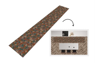 Keukenloper - Loper keuken - Bladeren - Natuur - Herfst - Bohemian - 300x50 cm - Keukenloper vinyl
