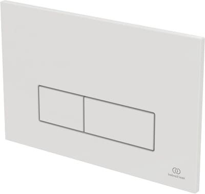 Bedieningsplaat Toilet - Spoelplaat Mechanisch - Toilet Spoelen - Dubbele Spoeling - 24.5 x 1.7 x 16 cm - Wit