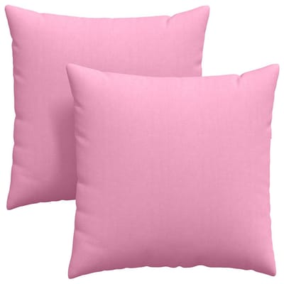 vidaXL - Zitkussens - 2 - st - Stof - Roze - 80 - x - 80 - cm