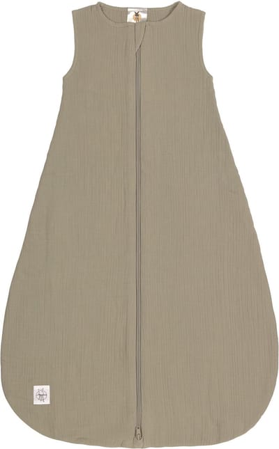 Lässig Babyslaapzak Zomer Muslin GOTS - olive 2-6 mnd maat 62/68