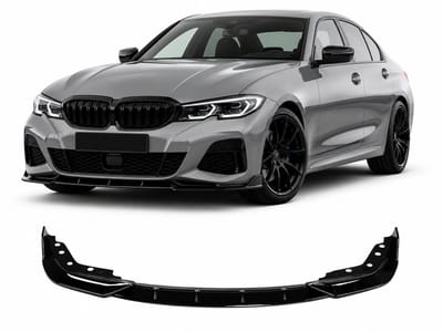Frontlip Spoiler Geschikt Voor BMW 3 Serie G20 G21 M-Pack (2018-2022) – Hoogglans Zwart