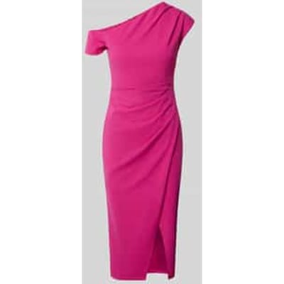 Slim fit midi-jurk met loopsplit