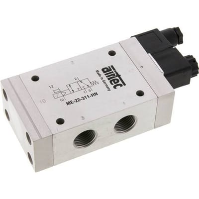 3/2 G1/2'' (G1/8'') Magneetventiel Extern 24V DC 0-10bar/0-140psi Airtec
