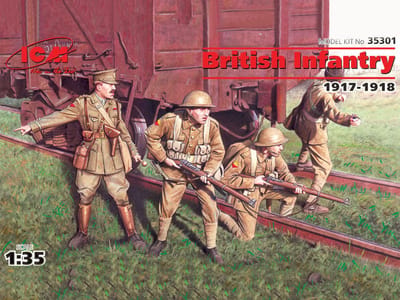 ICM Modelbouwpakket Militaire voertuigen - 35301 British Infantry (1917-1918) Plastic - 1:35 - Modelbouw