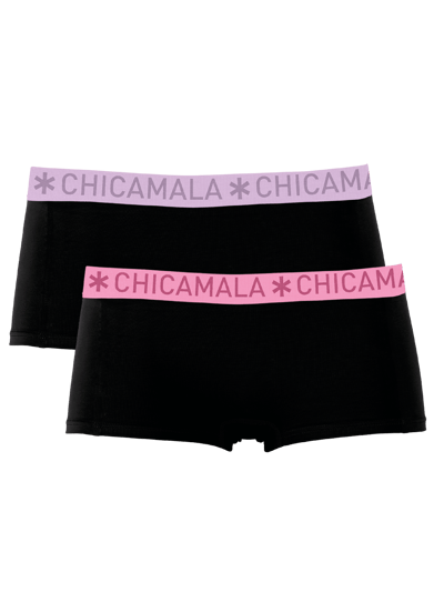 Chicamala – Boxershort Meisjes – 2 Pack – Normale Lengte – Onderbroek Meisjes – Lingerie – Ondergoed – Kleding – 95% Katoen – Meisjeskleding