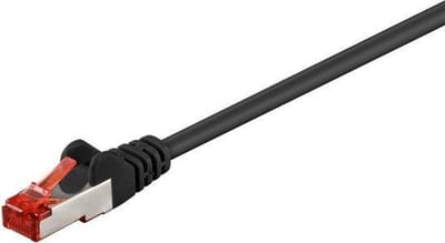 10 x Wentronic 68693 - Cat 6 UTP-kabel - RJ45 - 1 m - Zwart