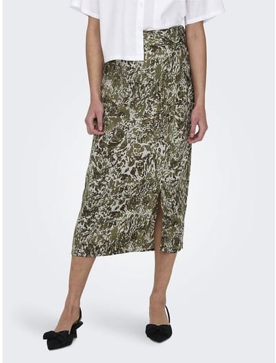 Only Willow Midi Rok Groen S Vrouw