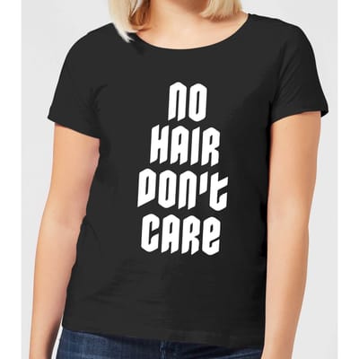 No Hair Dont Care Women's T-Shirt - Black - 3XL