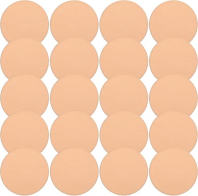 Ronde Make-up Sponsjes Set van 20 Stuks voor Foundation, Poeder Puff en Vloeibare Crème, Perfect voor een Stralende Make-up Look