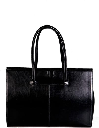Viabologna Laptoptas Elegante Leer - zwart