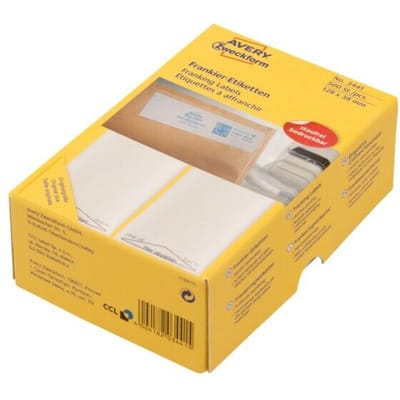 Avery Zweckform frankeeretiketten 3442 , 138 x 48 mm , doos van 500 st.