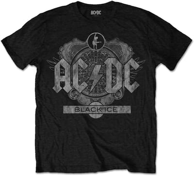 AC/DC - Black Ice Heren T-shirt - L - Zwart