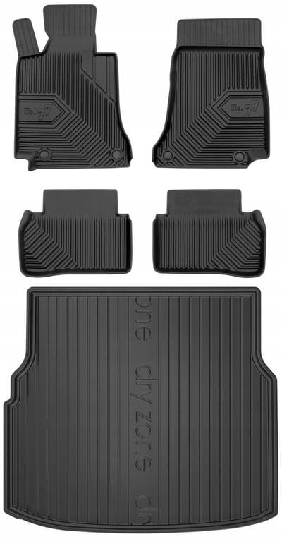 FROGUM Linia 77 - Mercedes-Benz C-Klasse W205 Kombi 2014-2021 - Automaat - Rubbermatten - Bagagemat - Perfecte Pasvorm