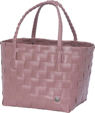 Handed By - Duurzame handgevlochten boodschappentas - Shopper - Weekendtas - Strandtas -Sporttas - Paris - roze -rustic pink