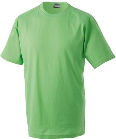 James and Nicholson Unisex Zware Ronde Tee (Kalk groen)