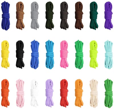 Dailygoods - Paracord Koord - 24 Rollen van 3 Meter - Multifunctioneel Touw - 4mm Dikte - 550lb Sterkte - Geschikt voor Outdoor en Survival - Levendig...