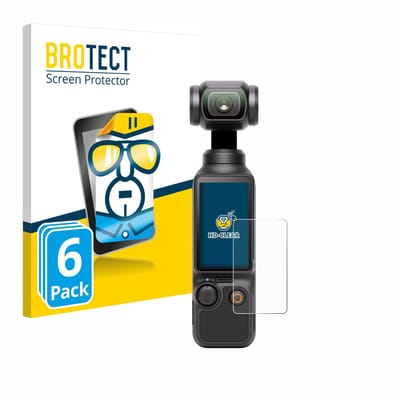BROTECT - Screenprotector voor DJI Osmo Pocket 3 - Folie Beschermfolie transparant 6 Stuks