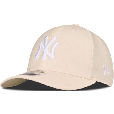 New Era 9fortyâ® New York Yankees Linen Cap 60856285 - Kleur Grijs - Maat 1SIZE