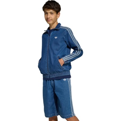 Adidas Firebird Trainingspakken Kinder - Blauw - Maat 135 - 140 CM - Katoen Keperbinding