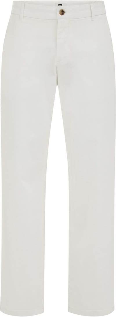WE Fashion Heren regular fit broek met elastieke broekband