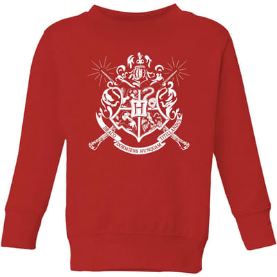 Harry Potter Hogwarts House Crest Kids' Sweatshirt - Red - 134/140 (9-10 jaar)